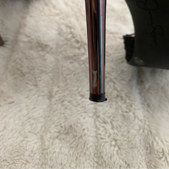 Jessica Simpson Pheona Pump Black Leather Pointed Toe Stiletto Heels Size 9 - Picture 9 of 16